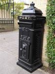 Trafalgar Cast Aluminium Mail Box Black